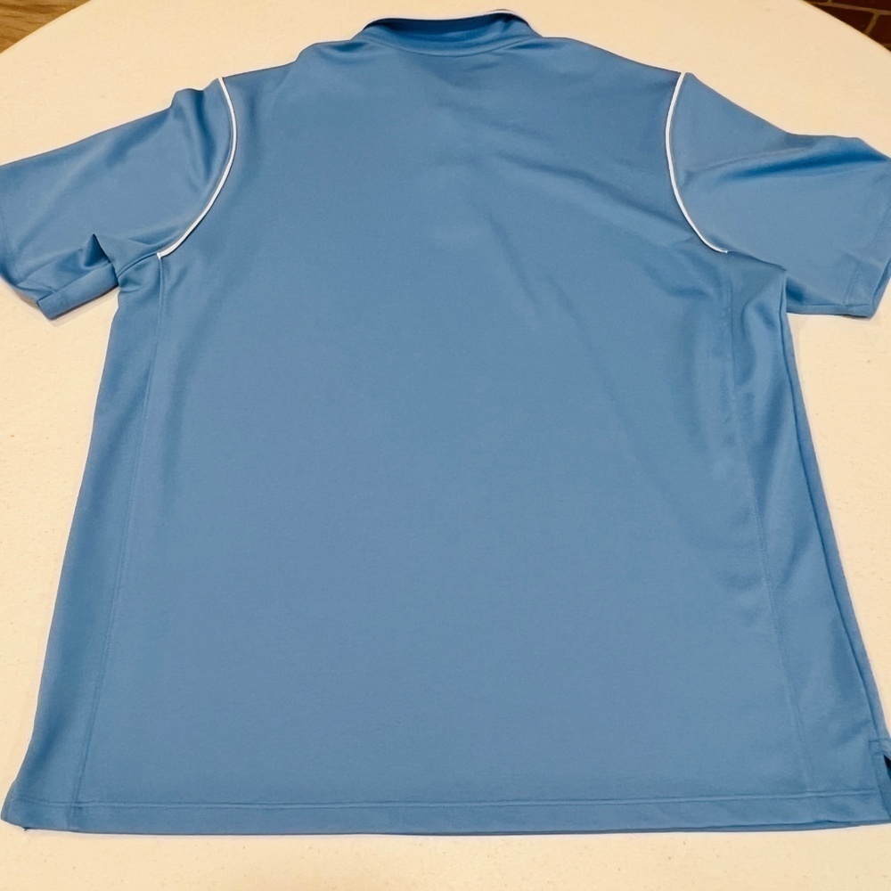 Nike Polo Shirt Men's Light Blue Dri Fit Golf Polo Shirt Large - Picture 5 of 6